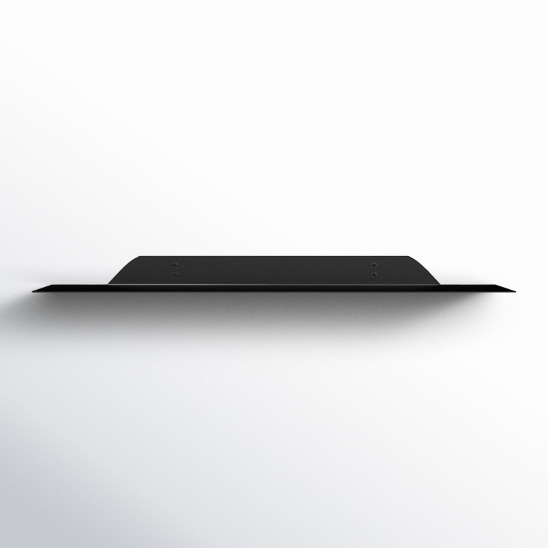 Maja Metal Floating Shelf, 1.75" H x 24" W x 6" D, Black