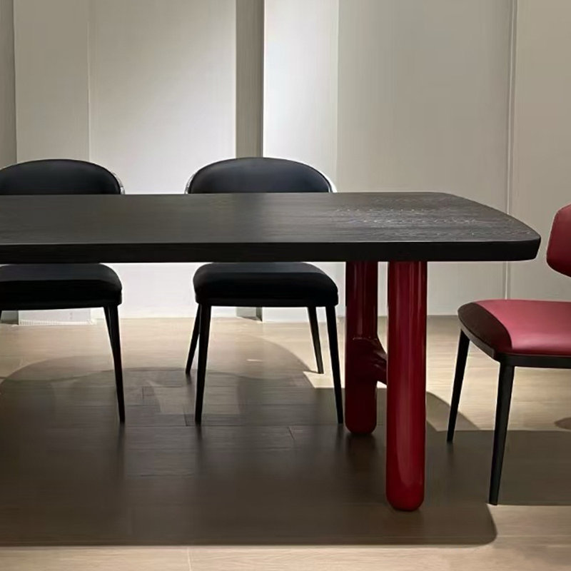 Table de salle à manger moderne et créative de couleur créative, H 29,52 po x L 86,61 po x l 35,43 po