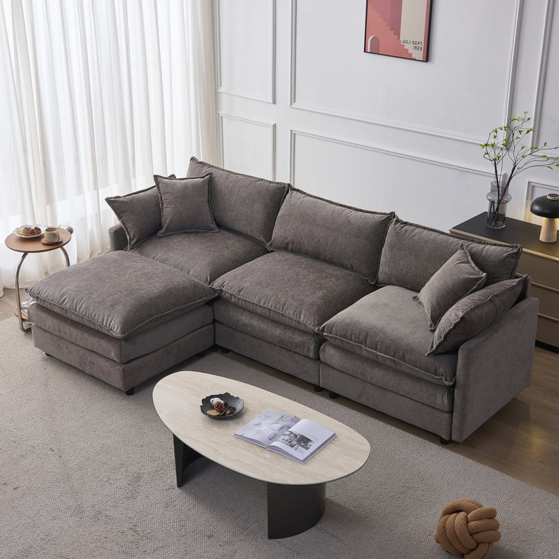 Canapé modulaire modulaire, Gris