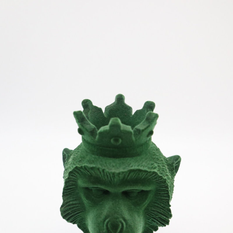 Sculpture de singe Hugo Flock, Vert