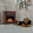 Freestanding Electric Fireplace With Remote Control.-730824459