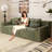71" Corduroy Loveseat Sofa, 3-Seater Cloud Couch, Boneless Couch in a Box, Comfy Deep Seat Sofa with Memory Foam, Pillows and Wide Armrests, Modern Small Couches for Small Spaces, No Assembly(71 inch diagonal armrest)-450999604