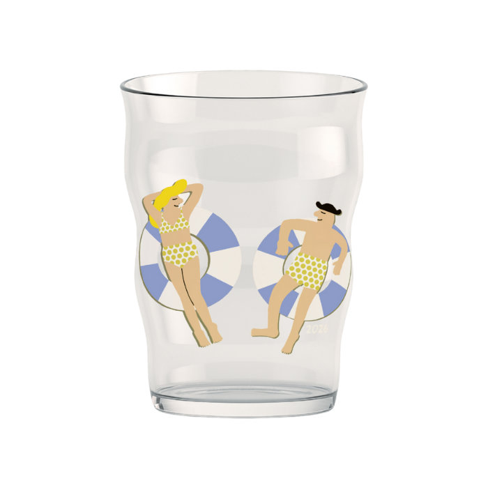 Holmegaard Mikkeller Pint Glass, Clear, Dia: 3.7"