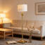 Lampe sur pied Farmhouse avec ampoule à DEL - Lampe sur pied de 61 pouces pour le salon, la chambre à coucher ou l'éclairage de bureau