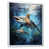 White Floater Framed