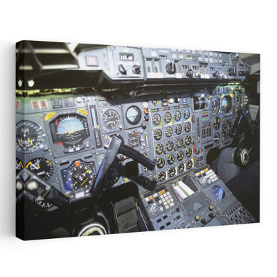 Cockpit Of Concorde Sst - Supersonic Transport, art mural rétro classique rétro