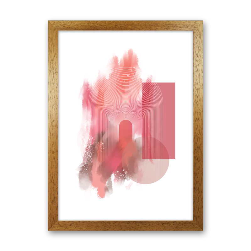 Colour Painting - Print, 42cm H x 29.7cm W x 3cm D, Oak Framed