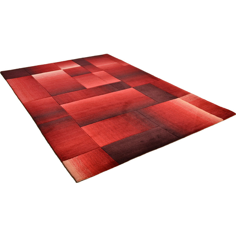 Geometric Hand Woven Area Rug, Square 200 x 200cm