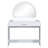 39" Makeup Vanity Table With Mirror Touch Screen Lighted Mirror