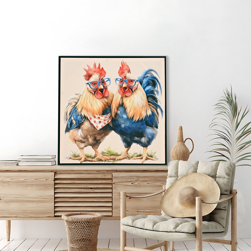 Farmhouse Rooster, art mural