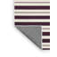 Tapis beige à rayures horizontales lavable à la machine-2046953357