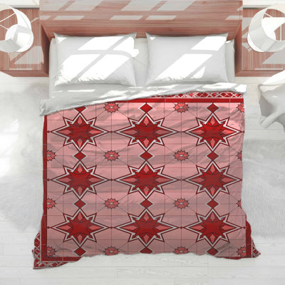 Red Star Pattern Comforter