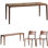 Black Walnut Dining Table Set