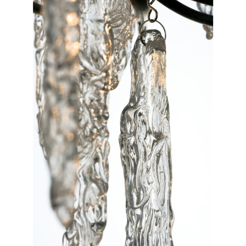 Zapata 12 - Light Dimmable Tiered Chandelier, 25" H x 49" W x 49" D, Smoke