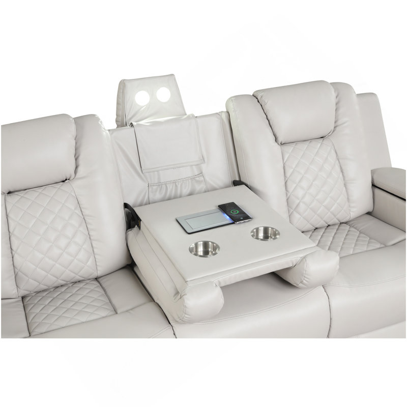 Canapé inclinable électrique en similicuir Benz