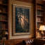 «Pine Trees with Golden Sunlight Through Mist», art mural sur toile-133063419