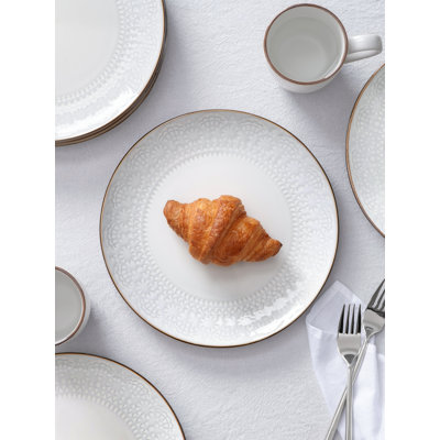 12-Piece Stoneware Dinnerware Sets,  Dish Set for 4