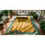 Tapis noué Art déco antique et grand chinois