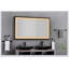 Miroir de salle de bain 60 po x 36 po à DEL avec cadre en aluminium, miroir de meuble-lavabo mural, anti-buée, mémoire, 3 couleurs, réglable en continu-1857028453-1857028452