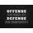 Offense Wins Games Black Duvet Cover | Hobbies Home Decor