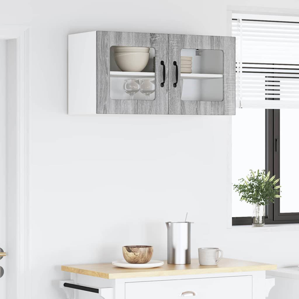 Vidaxl Kitchen Cabinet Concrete Grey 80 X 31 X 40 Cm Engineered Wood