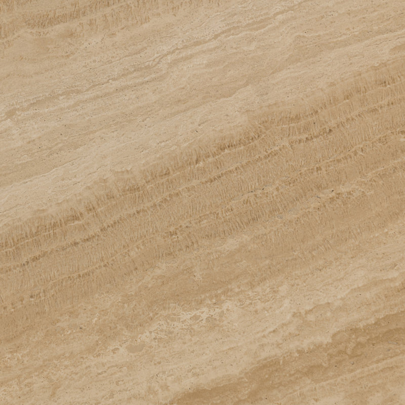 Idella Travertine Round End Table