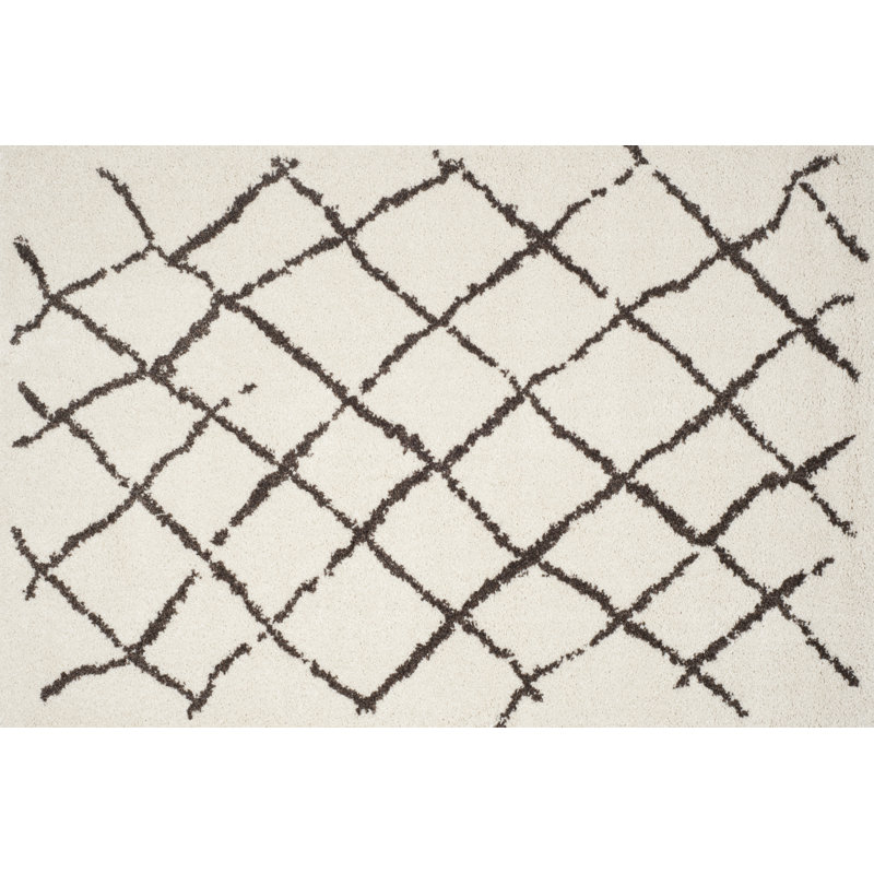 Ahavah Geometric Vinyl Machine Printed Area Rug, Rectangle 200 x 300cm
