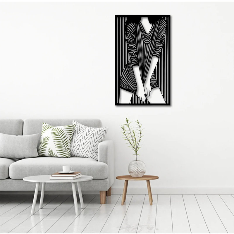 Handmade Traditional People Wall Decor on Metal