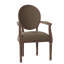 Helena Upholstered King Louis Back Arm Chair-692725092-692727194