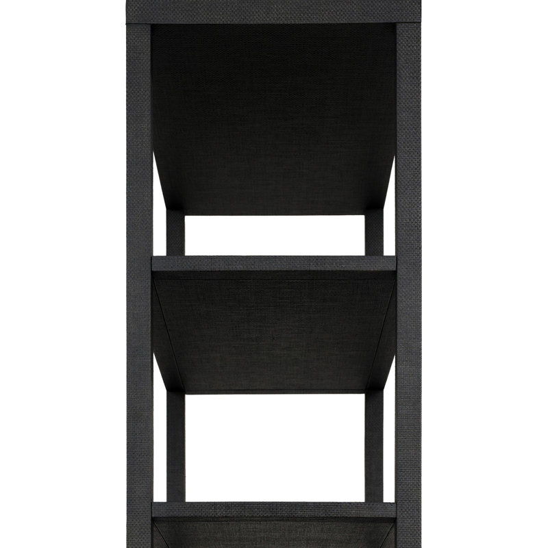 Fiona Bookcase-Black Raffia