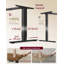 Adjustable Height Steel Standing Desk with Built-In Electrical Outlet-838821001-838821000