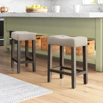 Altoona Upholstered Counter Stool with Solid Wood Frame