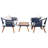4 Piece Sofa Seating Group with Cushions-1162225756