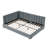 Full Size Upholstered Tufted Bed Frame, Sofa Bed Frame With Comfortable Backrest And Armrests, Full Size Bed For Bedroom, Living Room,Velvet-Gray-1744232611