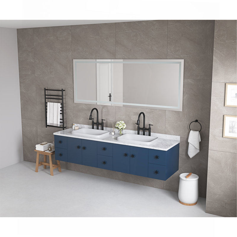 Miroir de salle de bain DEL, 32 po x 72 po