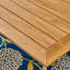 Table de salle à manger avec plateau en faux bois Leeds