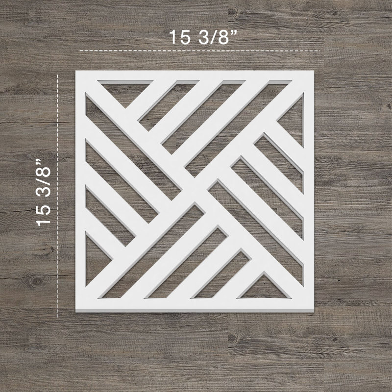 Panneaux muraux décoratifs Allen, H 15,375 po x l 15,375 o x P 0,375 po
