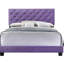 Lit mauve l 64 po x P 83 po - H 48 po, conception transitionnelle rembourrée de mousse