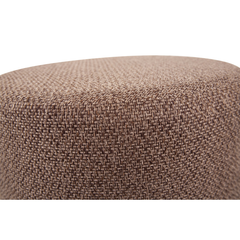 Ashlay Upholstered Ottoman, Chocolate 100% Polyester