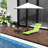 Folding Backyard Lounge Chair For Sunbathing, With Pillow, Reclining Back, Steel Frame & Breathable Fabric, Patio, Pool, Beach Chaise Outdoor Adjustable Cloth, , Beach, Yard, Patio