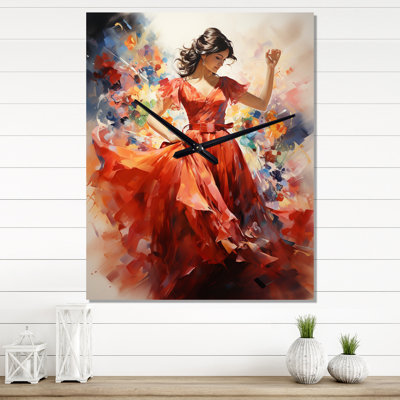 Jerisha Aluminum Wall Clock