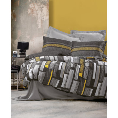 Satin Abstract Duvet Cover