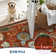 Floral Machine Washable Rug with Non Slip TPR Backing, Non Shedding Soft Low Pile Rug for Living Room Bedroom Nursery