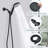 Matte Black Handheld Shower With 7 Spray Settings And Adjustable Support High Head Functions Hose