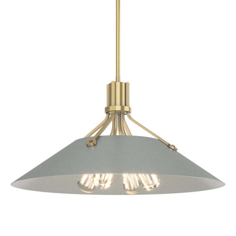 Henry 4 - Light Single Cone Pendant, Vintage Platinum, Bronze