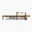 Double chaise longue de patio avec coussin-58746794
