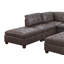Fauteuil capitonné en similicuir respirant 1pc