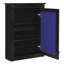 Armoire de rangement murale avec miroir et tablette réglable-129591281