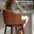 Swivel 26.4'' Faux Leather Counter Stool-647319185