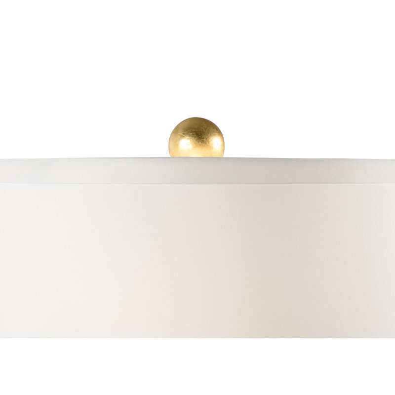 Savannah Glass Table Lamp, Naples Blue/Gold